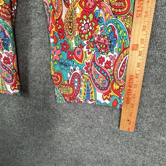 Attyre Womens Pull On Crop Pants Paisley Size 16w Multicolor - Picture 7 of 7